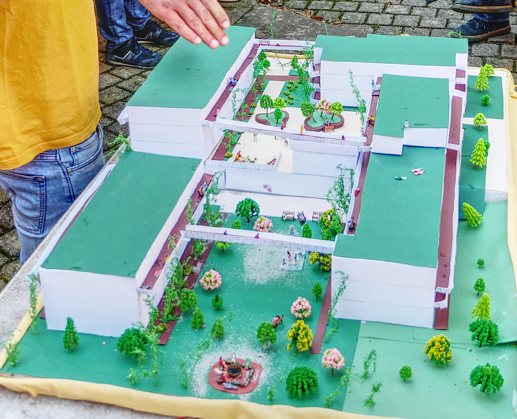 Zukünftige MGWW Wohnanlage im 3D Modell (Bastelarbeit)