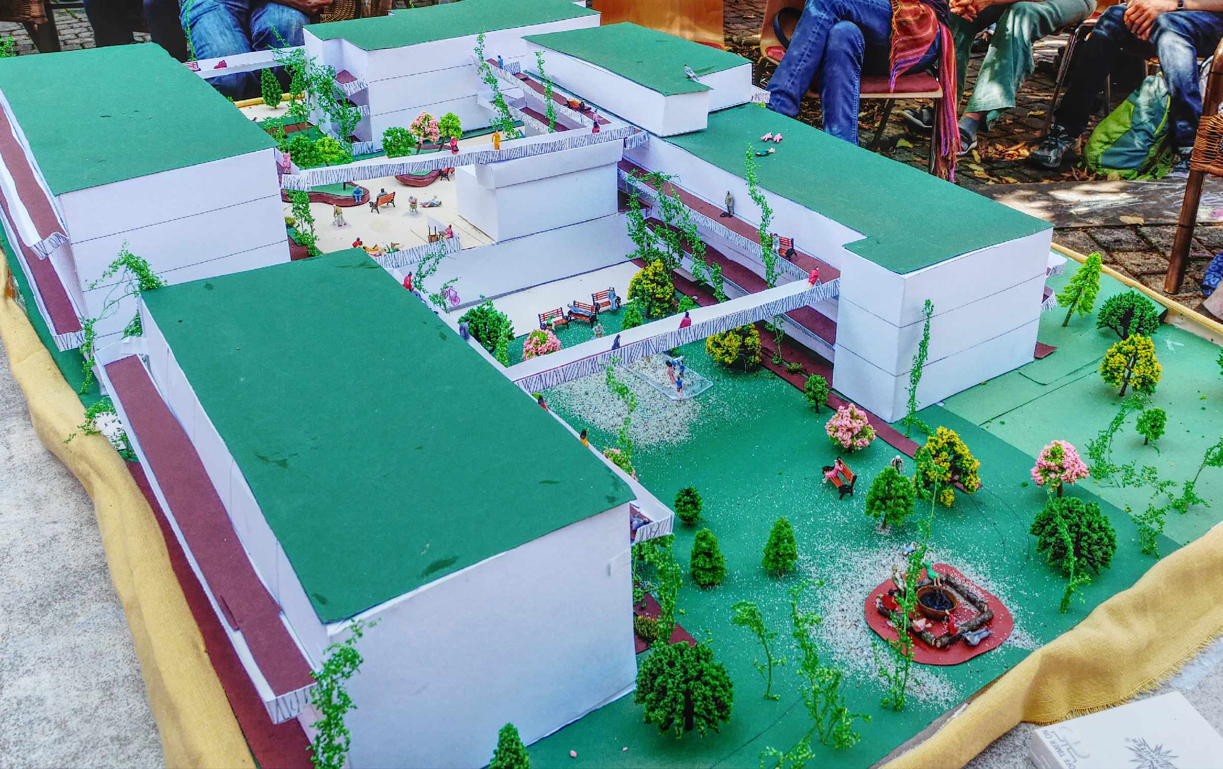 Zukünftige MGWW Wohnanlage im 3D Modell (Bastelarbeit)